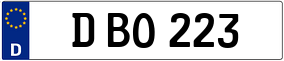 Trailer License Plate